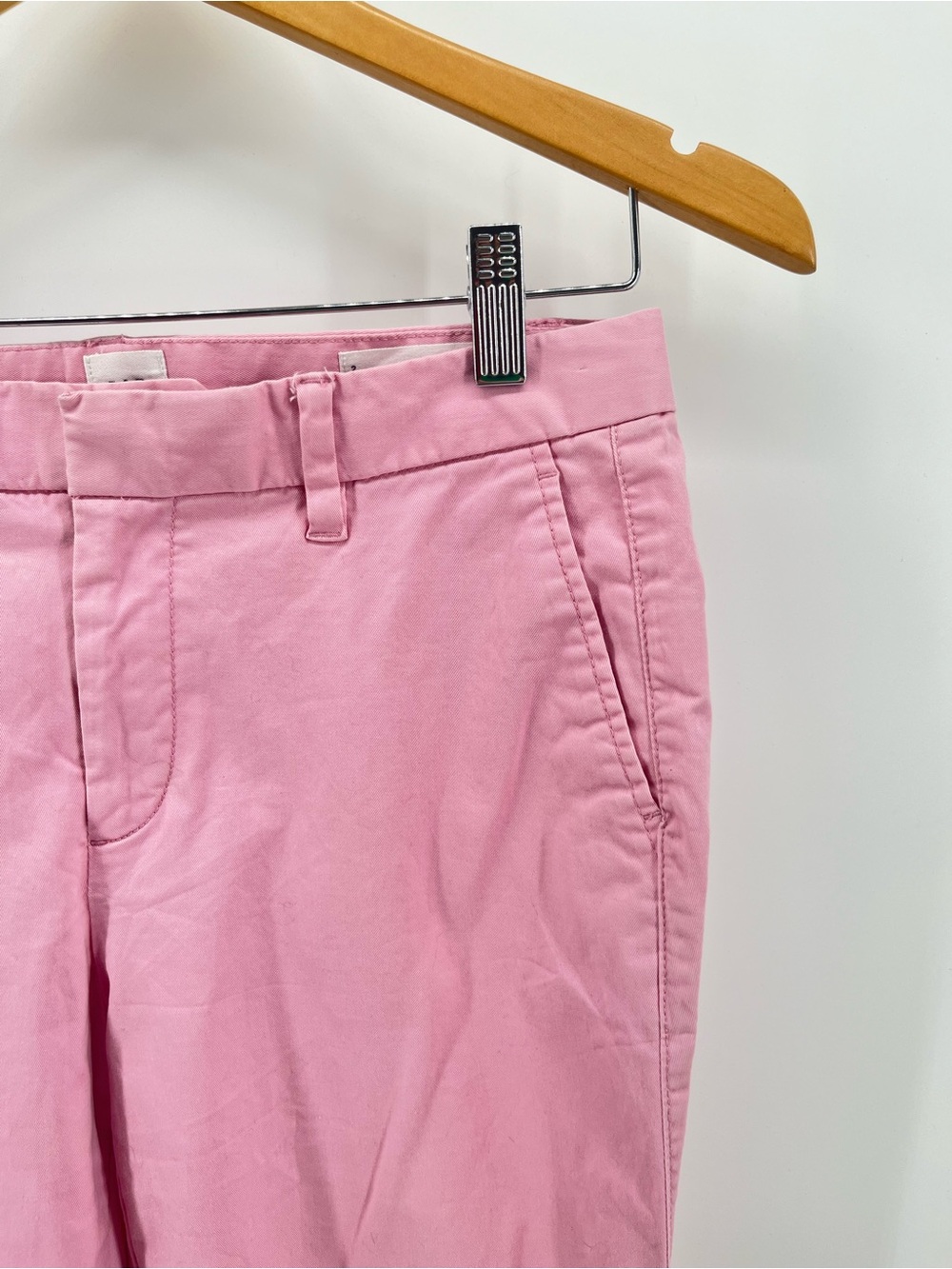 Gap Slim City Crop Pants Pink Stretch Cotton Ankle Chinos Size 2 - Picture 8 of 10